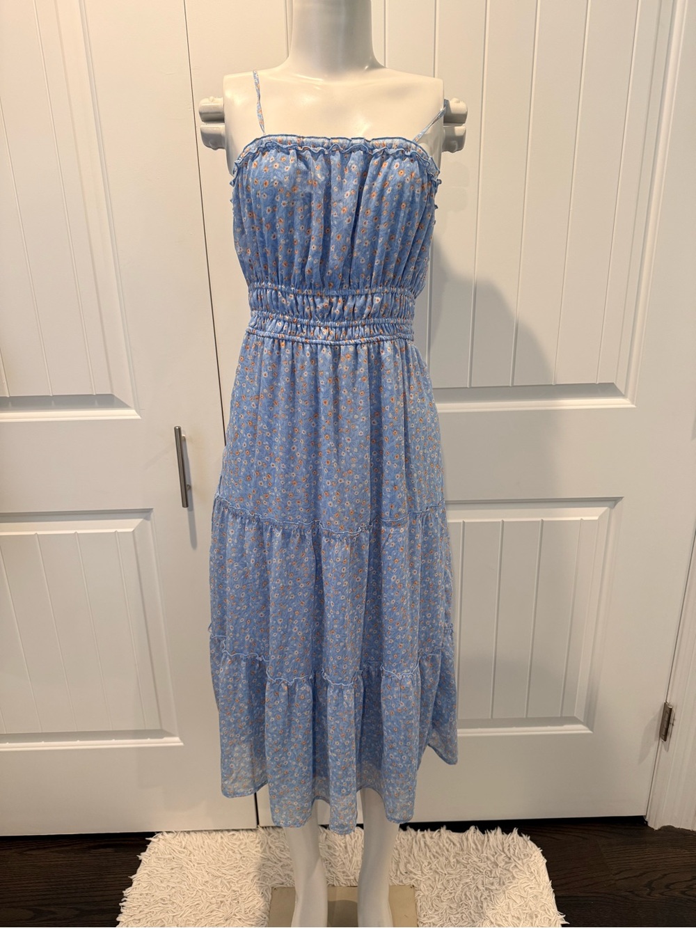 Hippie Rose Light Blue Floral Sundress